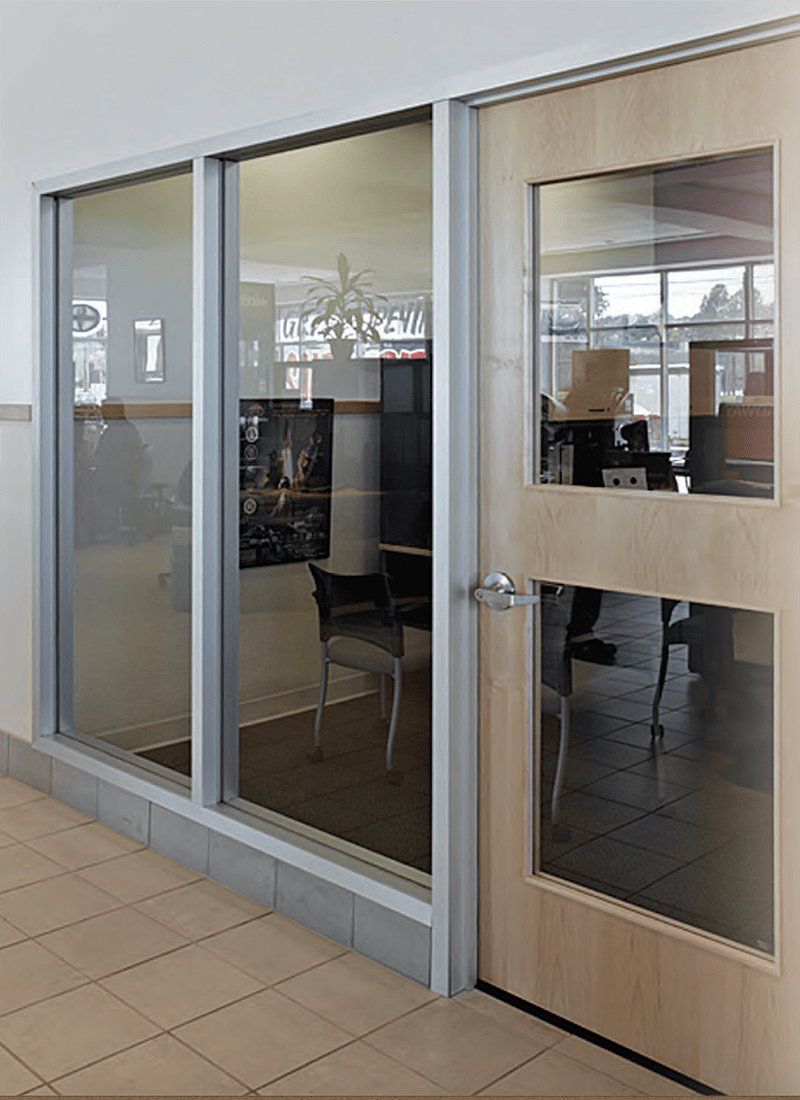 Aluminum doors